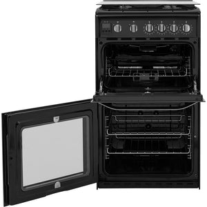 Hotpoint HD5G00CCBK Black 50cm Double Oven Gas Cooker