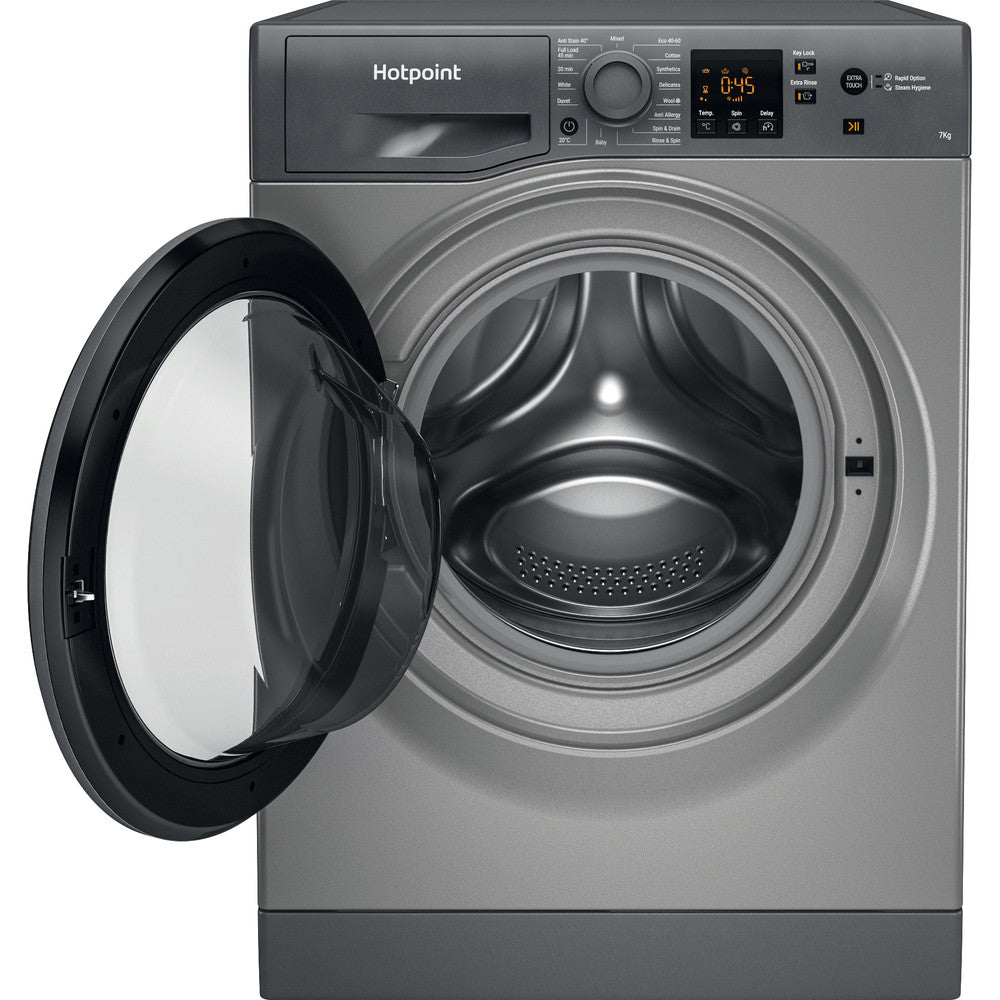 Hotpoint NSWF7469GGUK Graphite 7Kg Load 1400 Spin Washing Machine