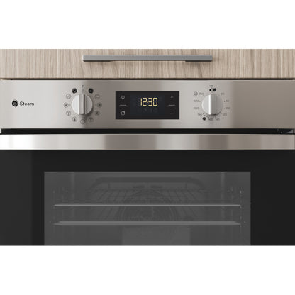 Indesit KFWS3844HIXUK 71Litre Built in electric oven: inox colour, self cleaning
