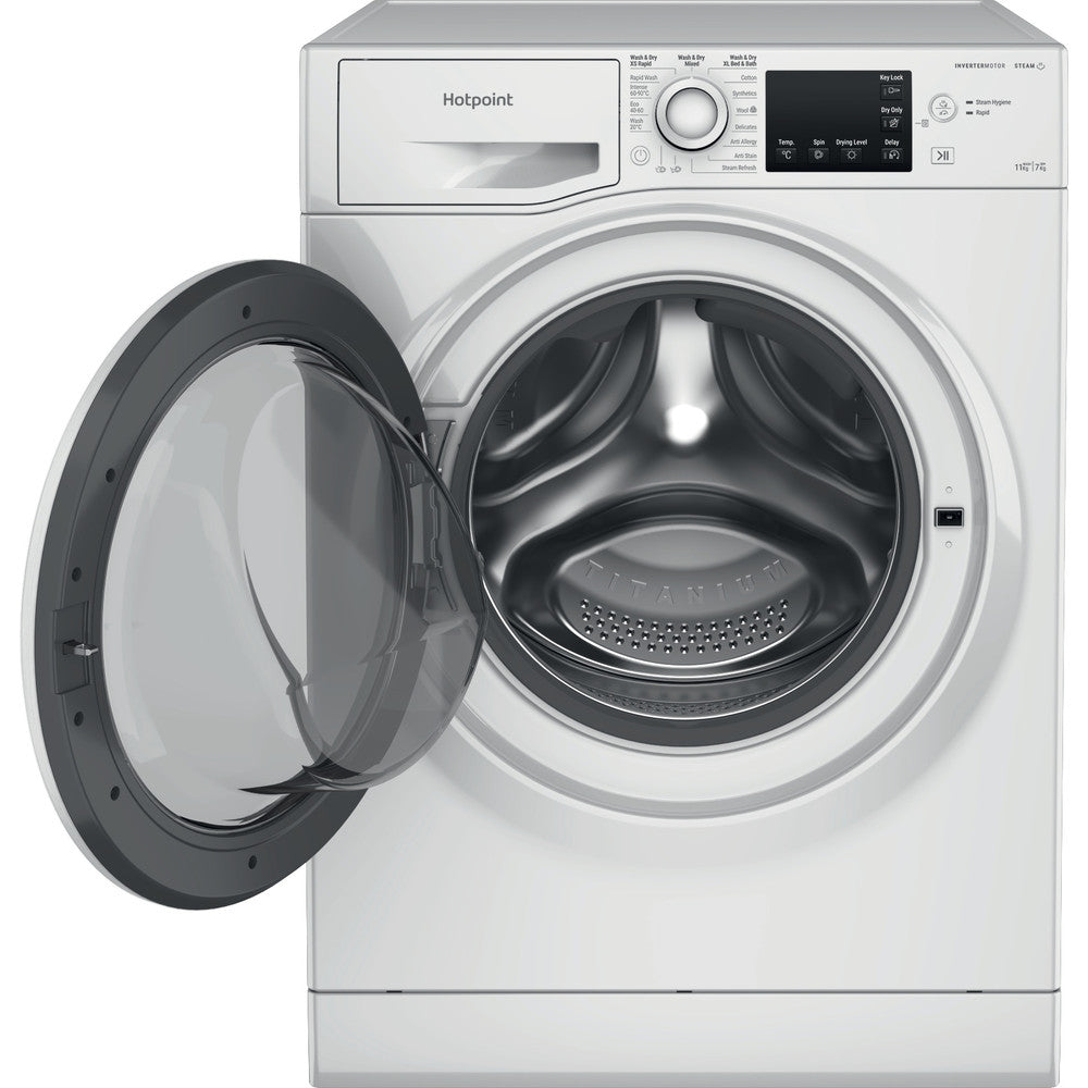 Hotpoint Anti-Stain NDB 11724WUK 11+7KG Washer Dryer with 1600 rpm - White