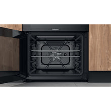 Load image into Gallery viewer, Hotpoint HDM67V9CMB Black 60cm Double Oven Electic Cooker
