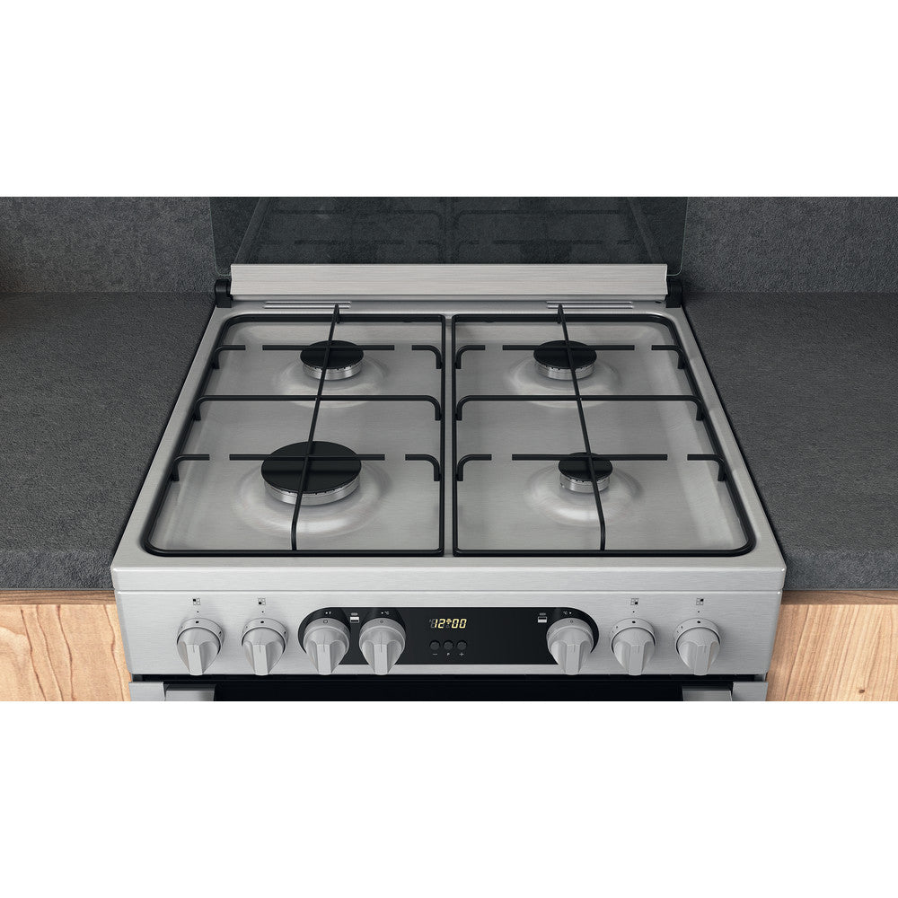 Hotpoint HDM67G9C2CX/U Electric Dual Fuel Cooker Double Cooker - Inox