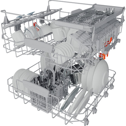 Hotpoint HFC3C26WCX UK Dishwasher - Inox