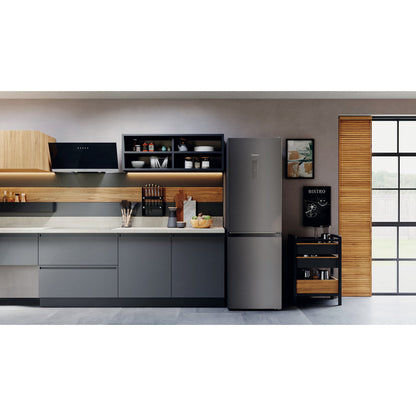 Hotpoint H5X82OSK 60cm FrostFree Fridge Freezer E Low Energy - Silver Black