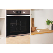 Load image into Gallery viewer, Indesit KFW3841JHIX 71Litre Built in electric oven: inox colour, self cleaning
