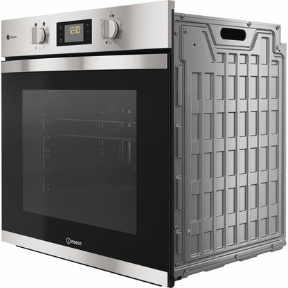 Indesit KFWS3844HIXUK 71Litre Built in electric oven: inox colour, self cleaning