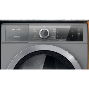Hotpoint H8W046SBUK 10Kg Direct Drive Washing Machine - Silver