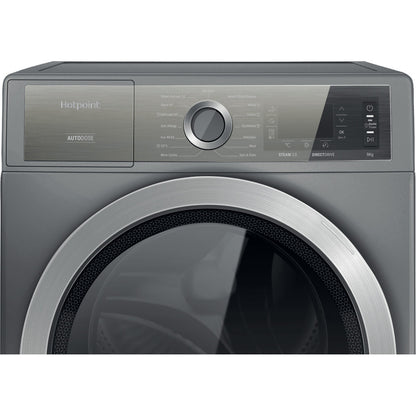 Hotpoint H8W946SBUK 9Kg Direct Drive Washing Machine - Silver