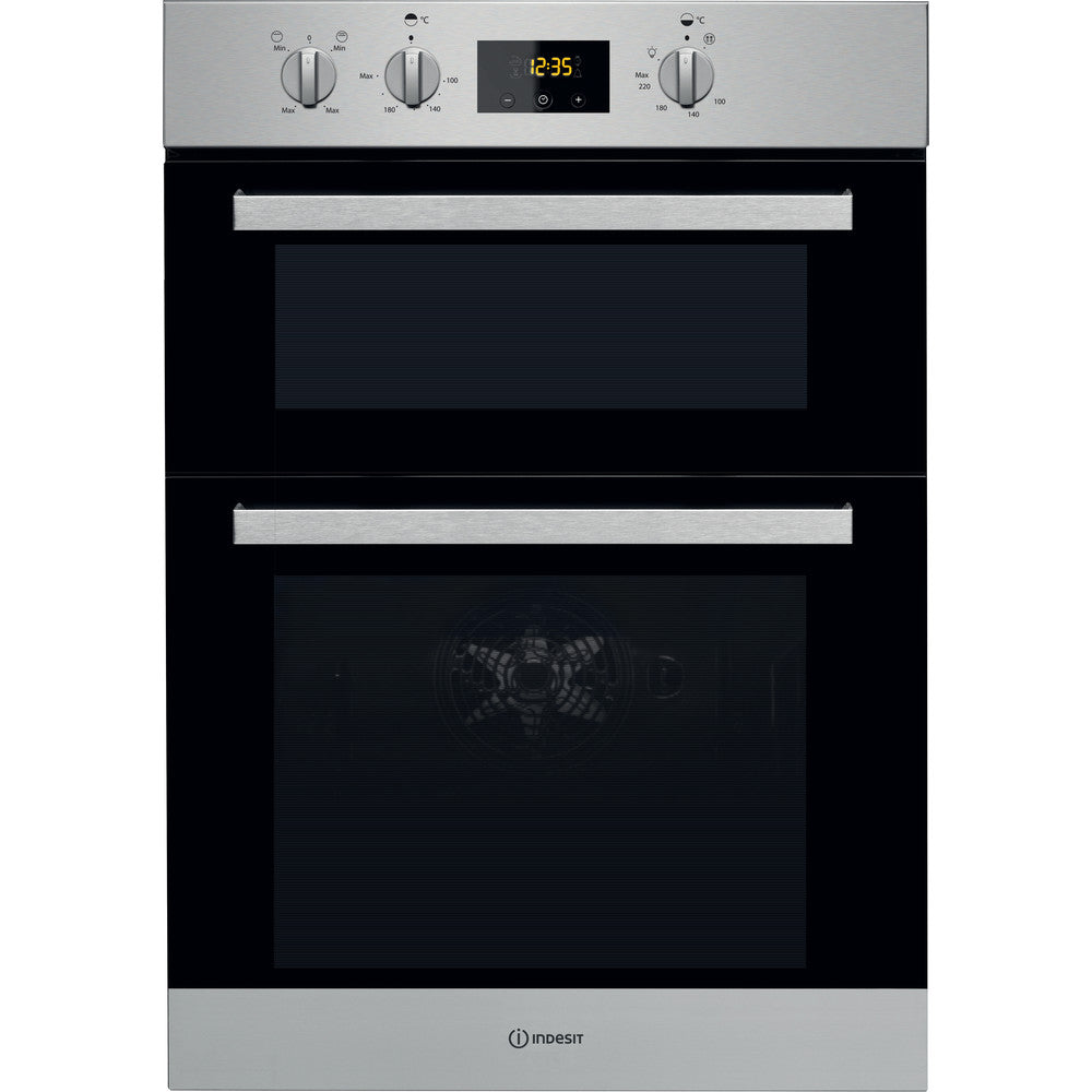Indesit Aria IDD6340IX Electric Double Built-in Oven in Stainless Steel