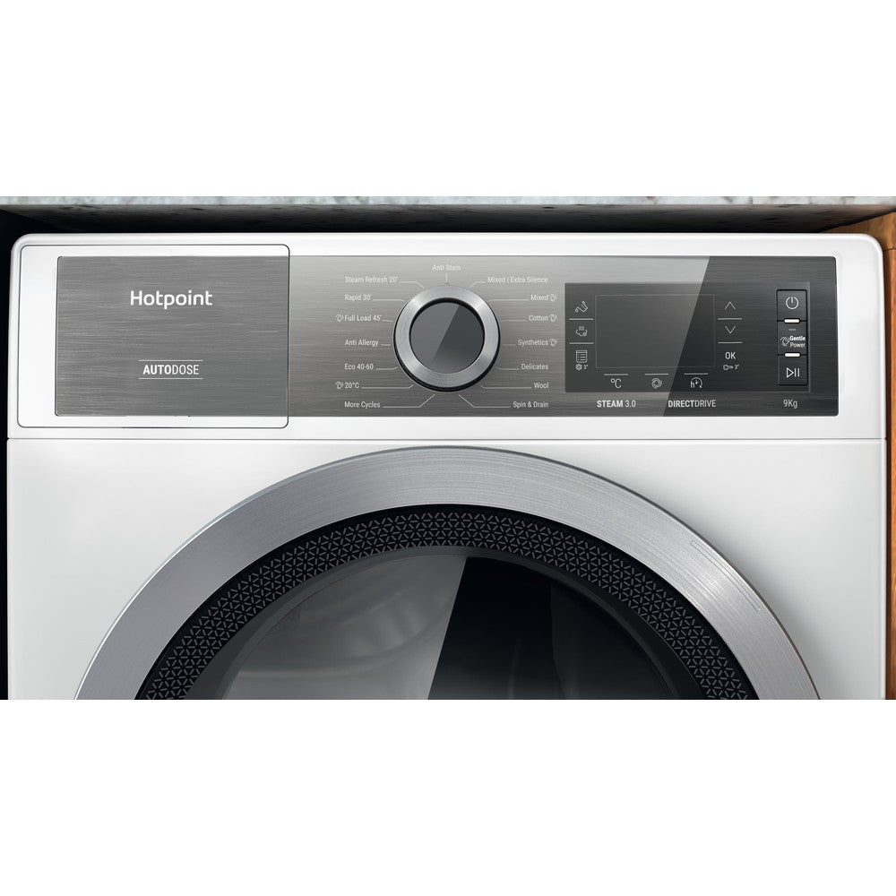 Hotpoint H8W946WBUK 9Kg Direct Drive Washing Machine - White