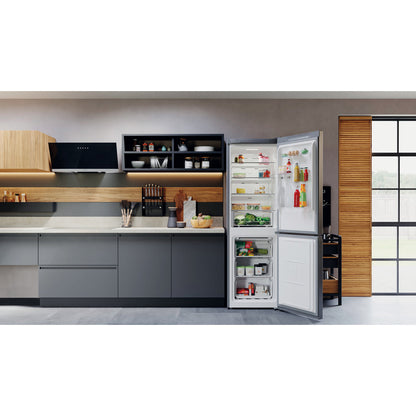 Hotpoint H5X82OSX 60cm FrostFree Fridge Freezer E Low Energy - Satin Stainless Steel