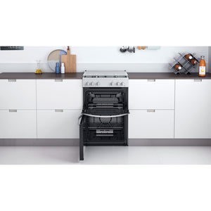 Indesit ID67G0MCWUK Double Cooker - White