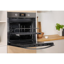 Load image into Gallery viewer, Indesit KFW3841JHIX 71Litre Built in electric oven: inox colour, self cleaning
