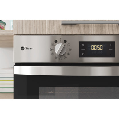 Indesit KFWS3844HIXUK 71Litre Built in electric oven: inox colour, self cleaning