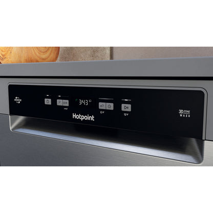 Hotpoint HFC3C26WCX UK Dishwasher - Inox