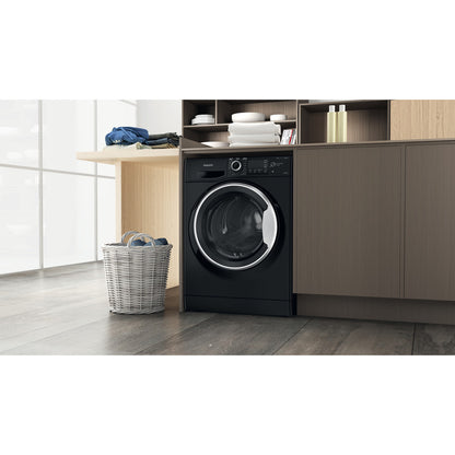 Hotpoint Anti-Stain NDB9635BSUK 9+6KG Washer Dryer with 1400 rpm - Black