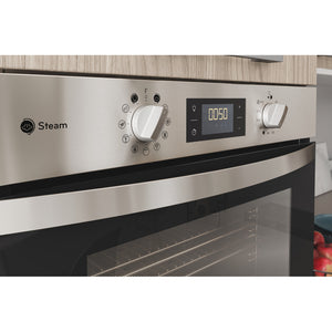 Indesit KFWS3844HIXUK 71Litre Built in electric oven: inox colour, self cleaning