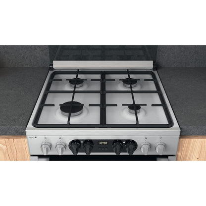 Hotpoint HD67G8CCX Stainless Steel 60cm Dual Fuel Double Oven Cooker