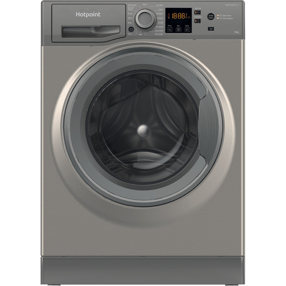 Hotpoint NSWM1045CGGUKN 10KG Washing Machine - Graphite