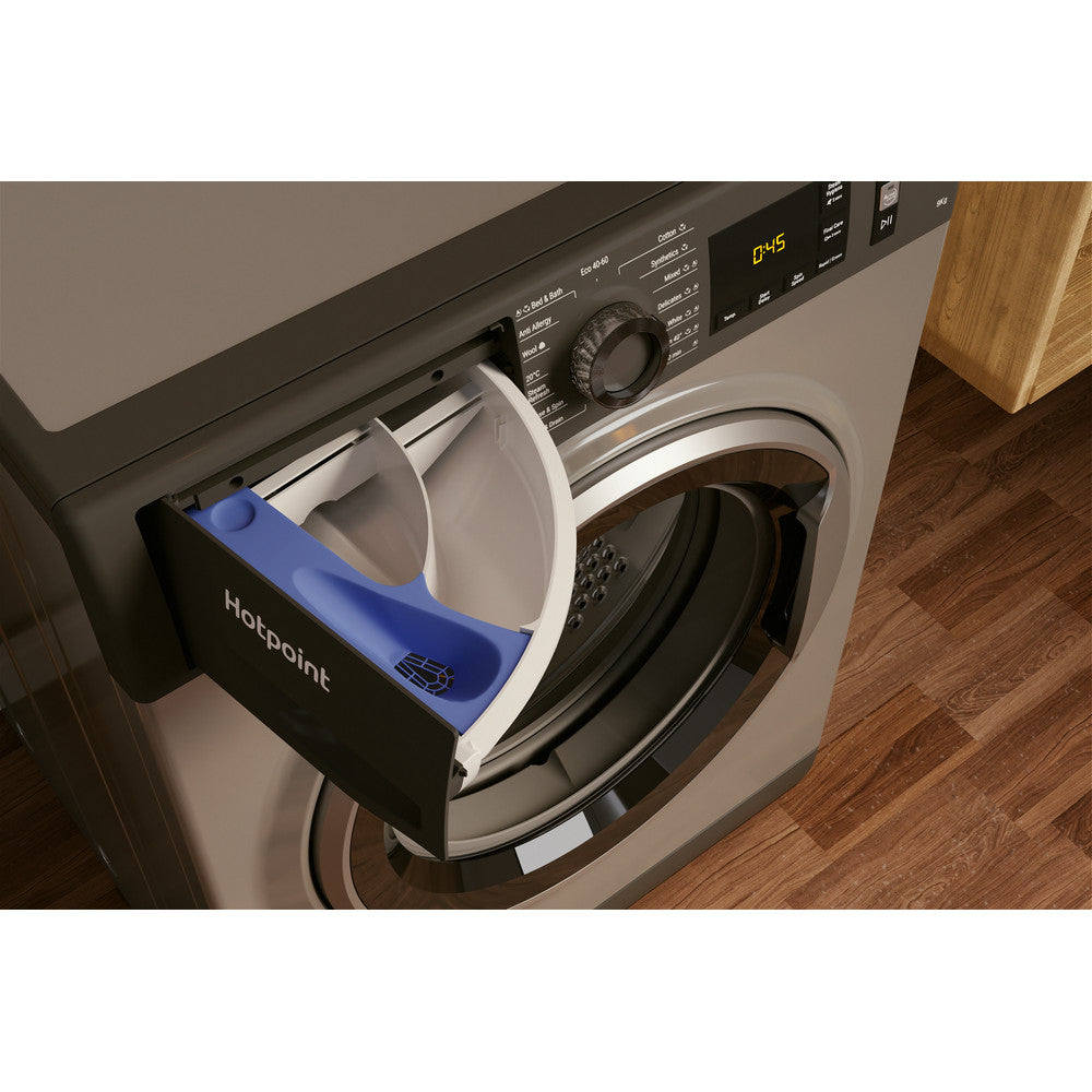 Hotpoint NM11948GCAUK 9kg 1400 Spin Washing Machine - Graphite