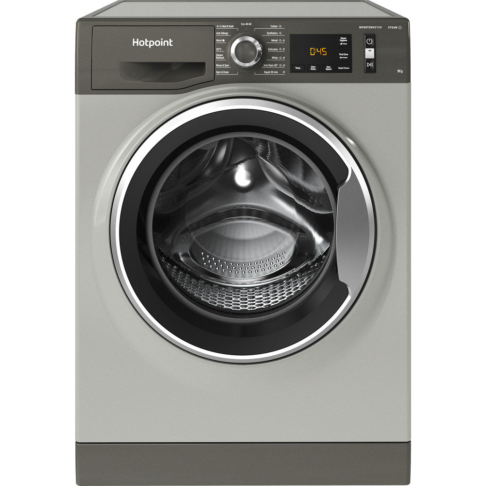 Hotpoint NM11945GCAUKN 9kg 1400 Spin Washing Machine - Graphite