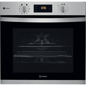 Indesit KFWS3844HIXUK 71Litre Built in electric oven: inox colour, self cleaning