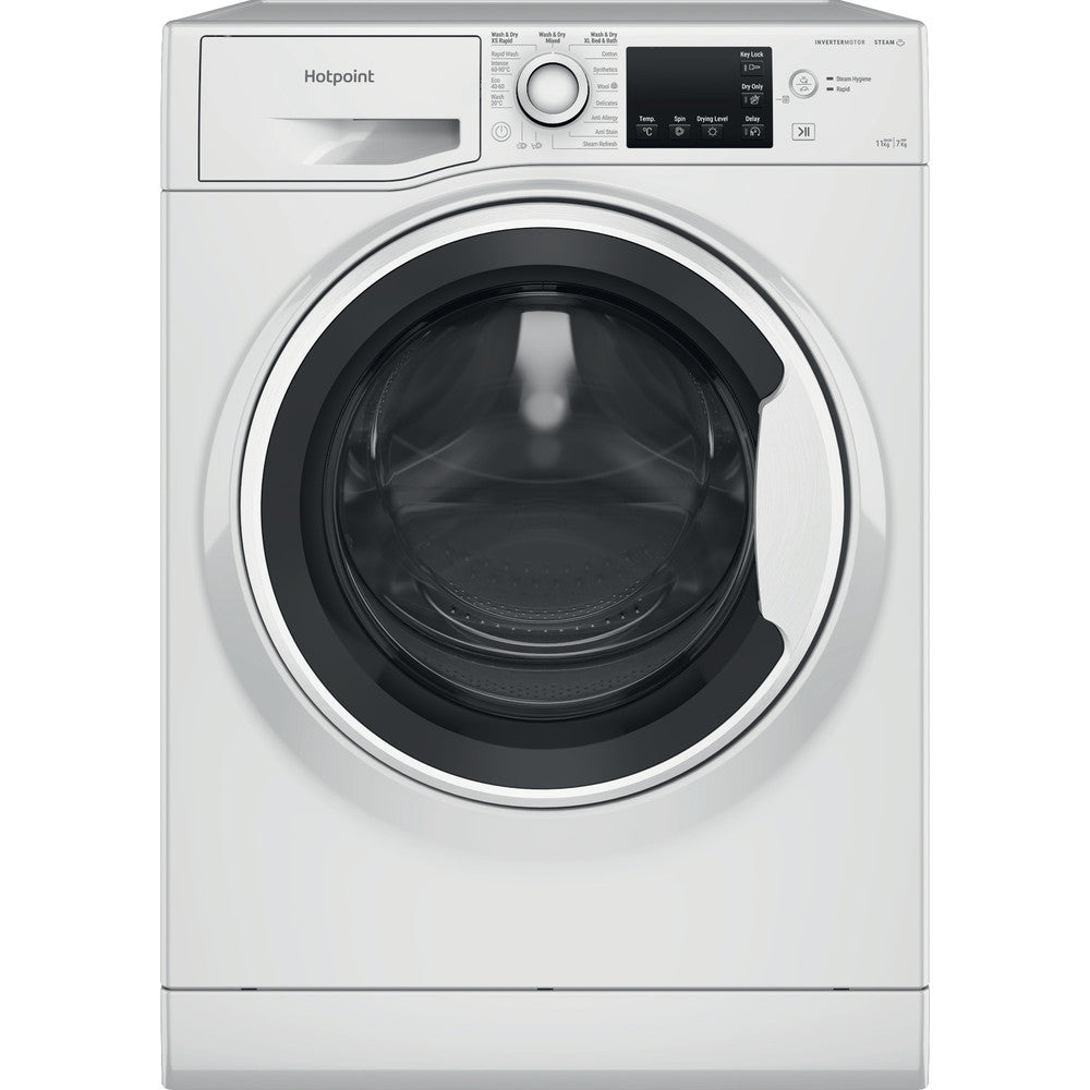 Hotpoint Anti-Stain NDB 11724WUK 11+7KG Washer Dryer with 1600 rpm - White