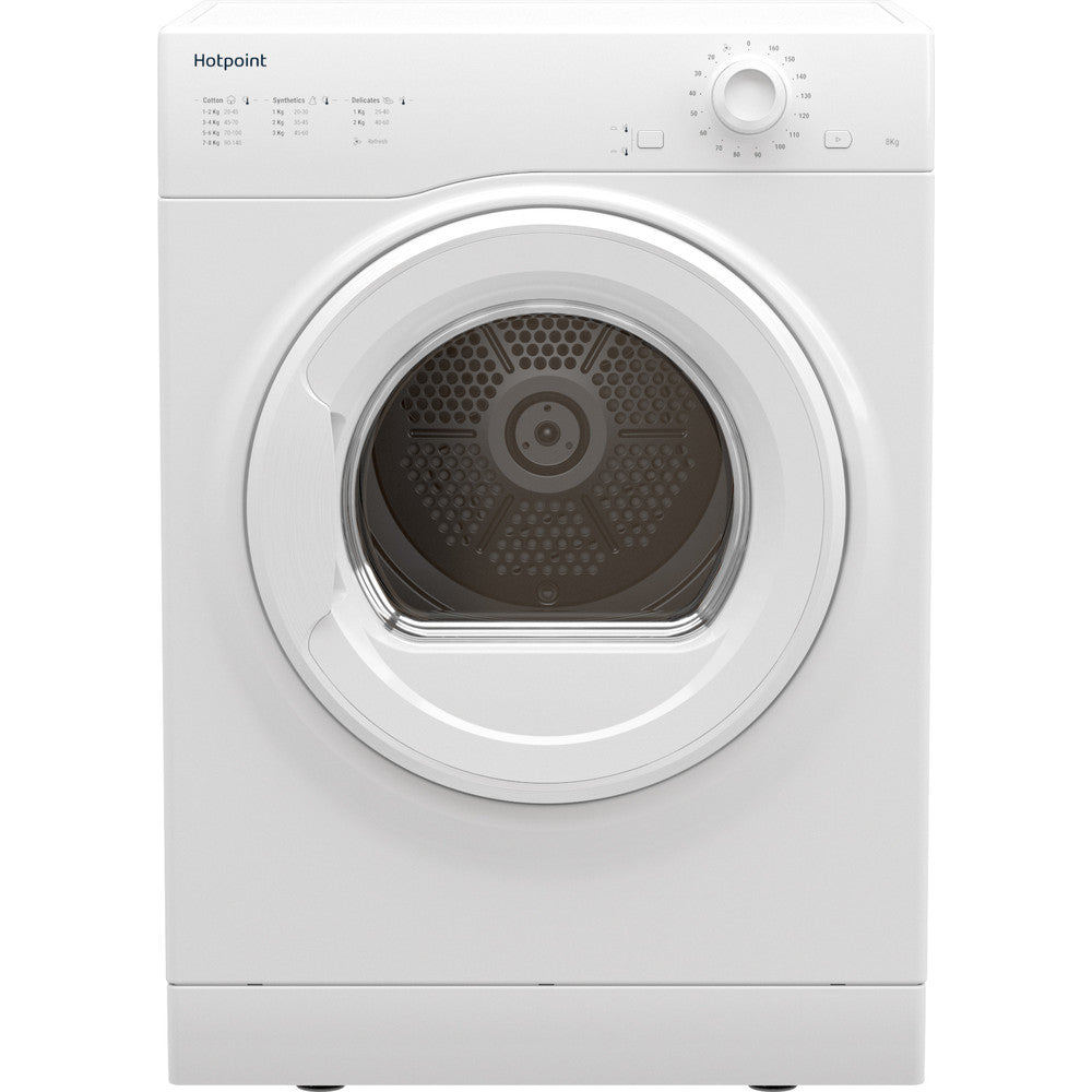 Hotpoint H1D80WUK 8Kg Load Vented Tumble Dryer - White