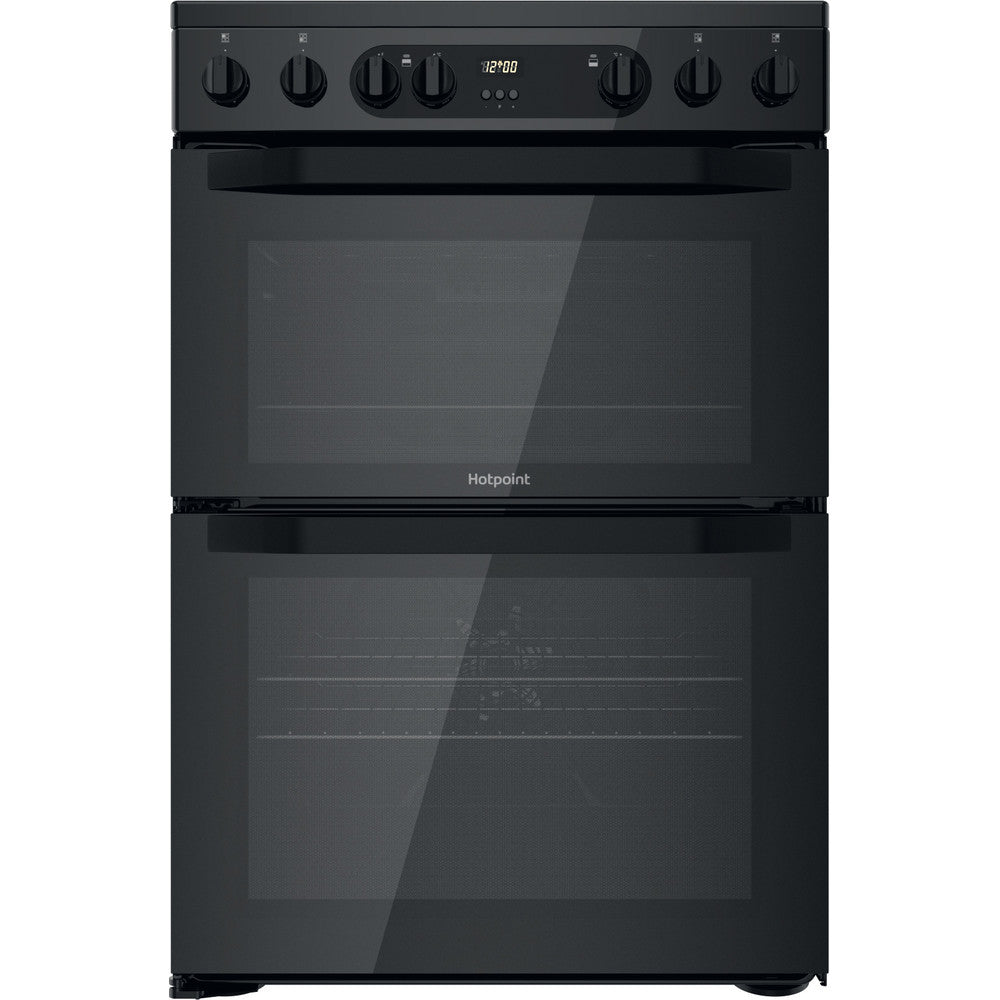 Hotpoint HDM67V9CMB Black 60cm Double Oven Electic Cooker