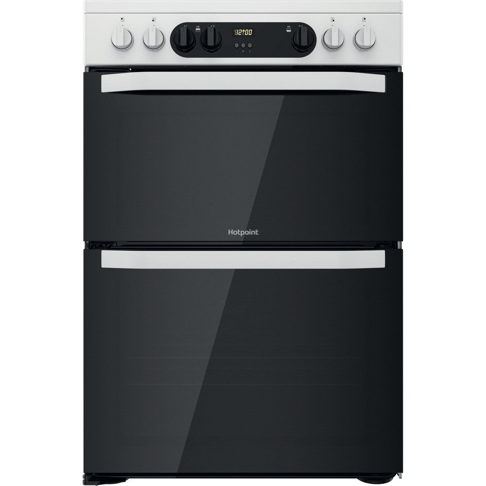 Hotpoint HDM67V9CMW White 60cm Double Oven Electric Cooker