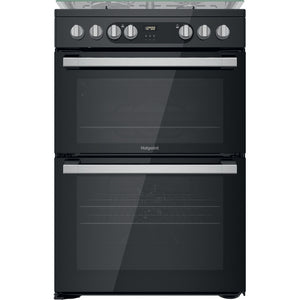 Hotpoint HDM67G9C2CSB Black Double Oven Dual Fuel Cooker