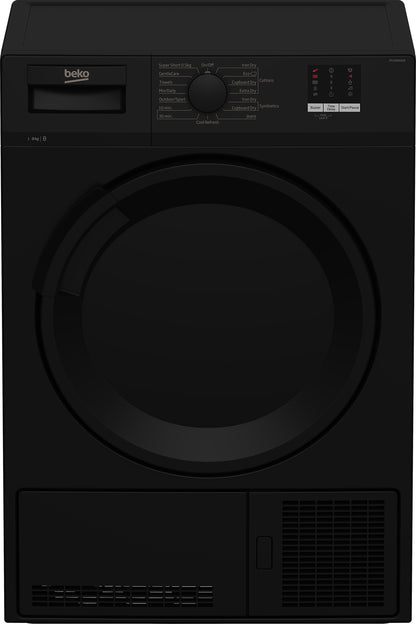 Beko DTLCE80051B Black 8kg Condenser Tumble Dryer - B Energy Rated