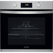 Load image into Gallery viewer, Indesit KFW3841JHIX 71Litre Built in electric oven: inox colour, self cleaning
