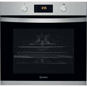 Indesit KFW3841JHIX 71Litre Built in electric oven: inox colour, self cleaning