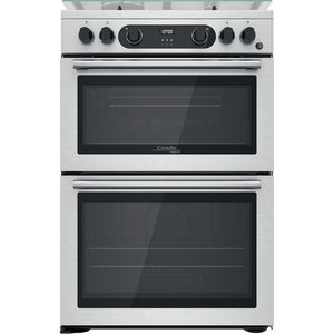 Hotpoint  CD67G0CCX Inox 60cm Gas Double Oven Cooker