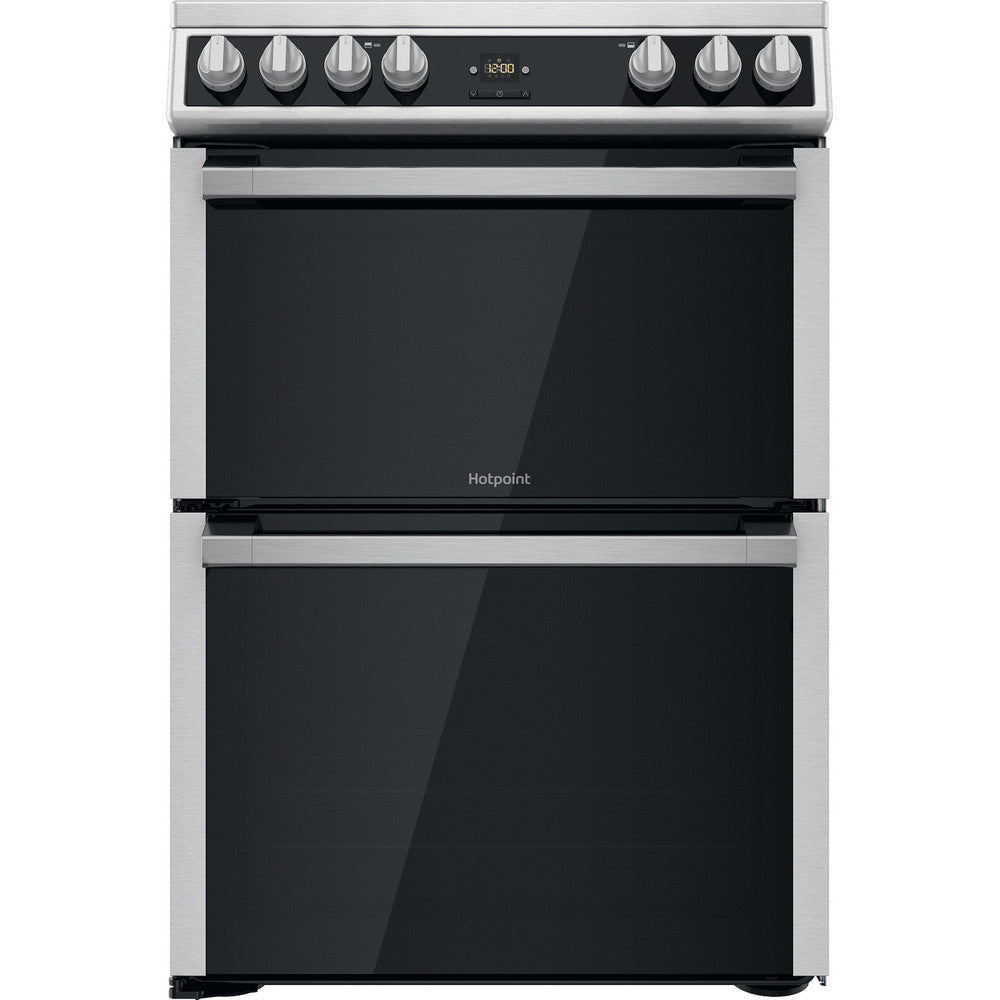 Hotpoint HDT67V9H2CX/UK Double 60cm Gas Cooker - Inox