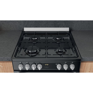 Hotpoint HDM67G9C2CB Black Double Oven Dual Fuel Cooker