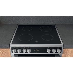 Hotpoint HDT67V9H2CX/UK Double 60cm Gas Cooker - Inox