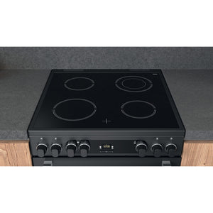 Hotpoint CD67V9H2CA/UK Electric Freestanding 60cm Double Cooker - Dark Grey
