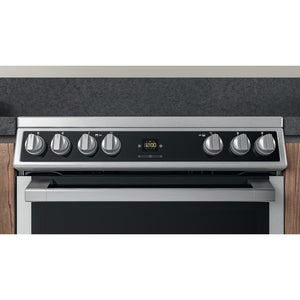 Hotpoint HDT67V9H2CX/UK Double 60cm Gas Cooker - Inox