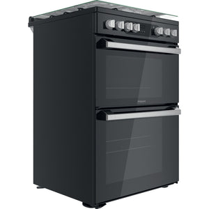Hotpoint HDM67G9C2CSB Black Double Oven Dual Fuel Cooker