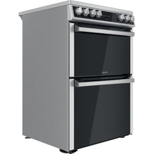 Load image into Gallery viewer, Hotpoint HDT67V9H2CX/UK Double 60cm Gas Cooker - Inox
