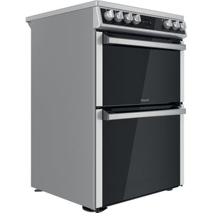 Hotpoint HDT67V9H2CX/UK Double 60cm Gas Cooker - Inox