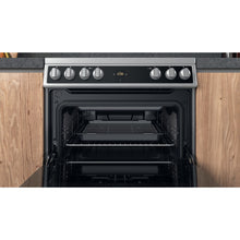 Load image into Gallery viewer, Hotpoint HDT67V9H2CX/UK Double 60cm Gas Cooker - Inox
