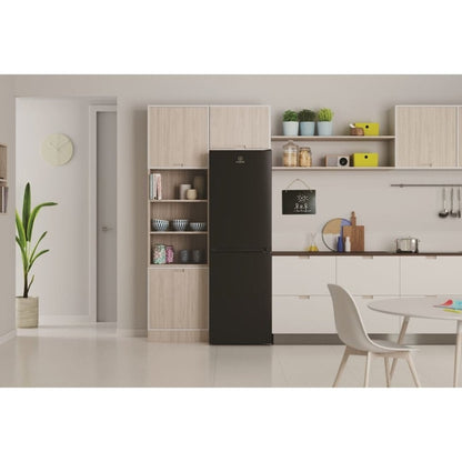 Indesit INFC850TI1K1 60cm Frost Free Fridge Freezer Black 1.86m F Rated