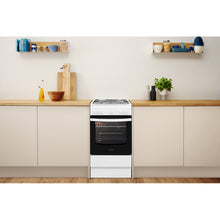 Load image into Gallery viewer, Indesit IS5G1KMW White Gas Single Cavity Cooker
