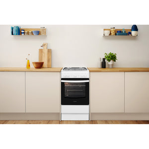 Indesit IS5G1KMW White Gas Single Cavity Cooker