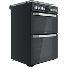 Load image into Gallery viewer, Hotpoint HDM67G9C2CB Black Double Oven Dual Fuel Cooker
