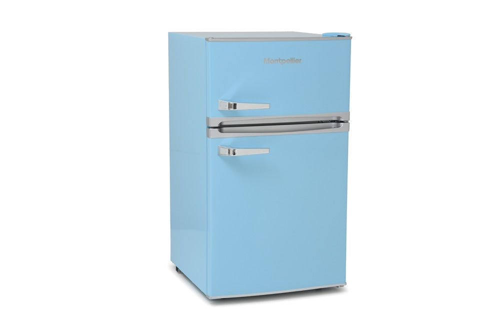 Montpellier MAB2031PB Pastel Blue Retro Look Under Counter Frigde Freezer # 2 Year Guarantee