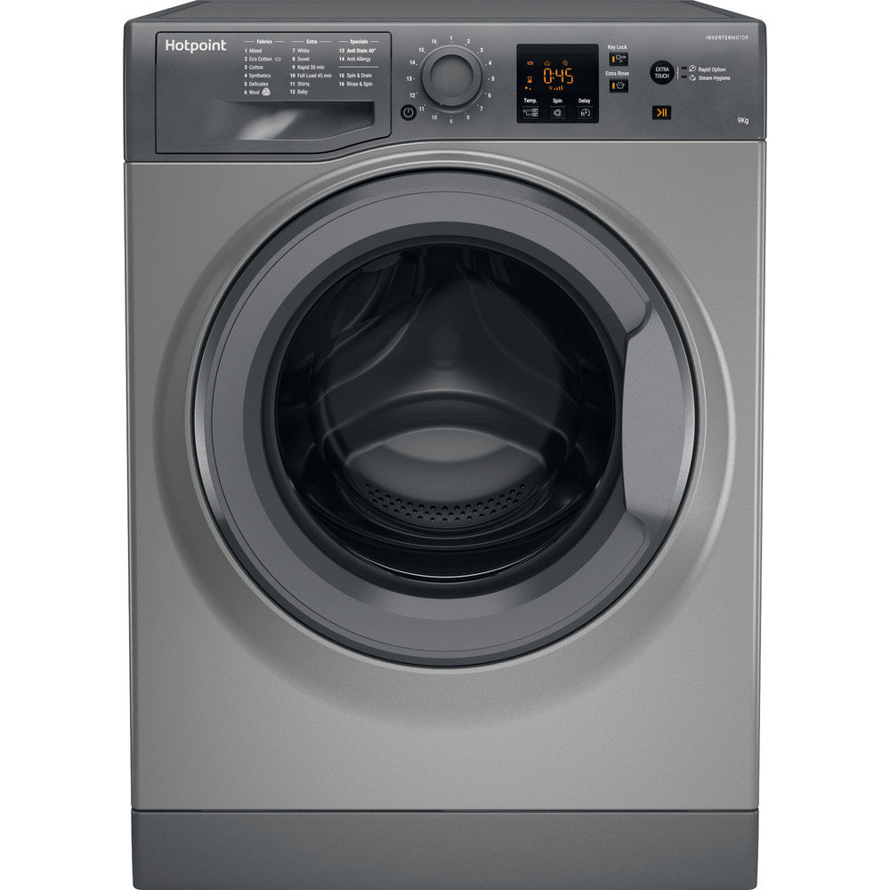 Hotpoint NSWF945CGGUKN Graphite 9Kg 1400 Spin Washing Machine